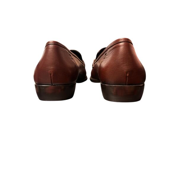 Cole Haan Brown Leather Bit Loafers Men’s Classic Dress Shoes - Picture 6 of 7